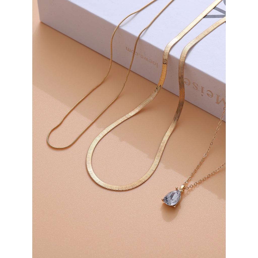 Vòng cổ Ba Lớp Phong Cách Bohemia Thanh Lịch Cho Nữ