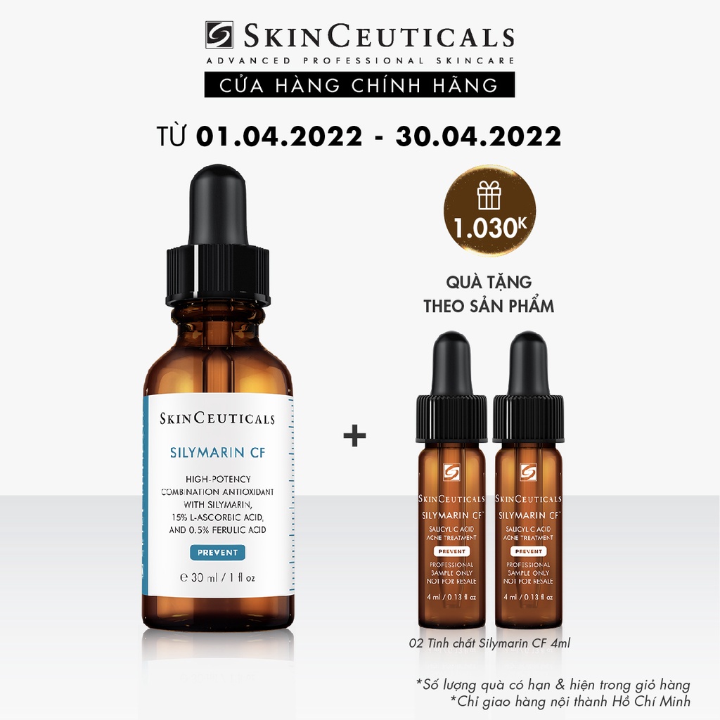 Skinceuticals Silymarin CF giúp kiểm soát dầu và cải thiện các khuyết điểm da 30ml