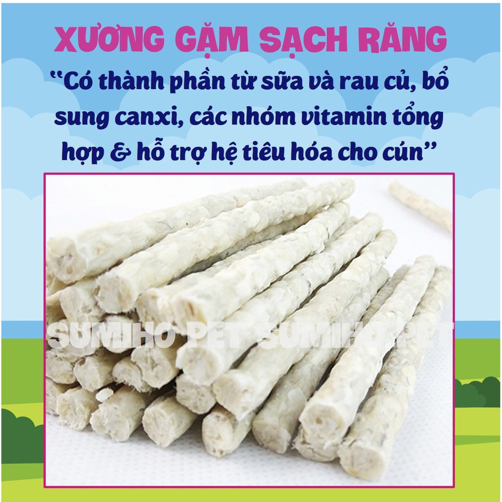 Xương gặm sạch răng từ sữa và rau củ Pet Snacks (túi 600gr) Bánh thưởng cho chó