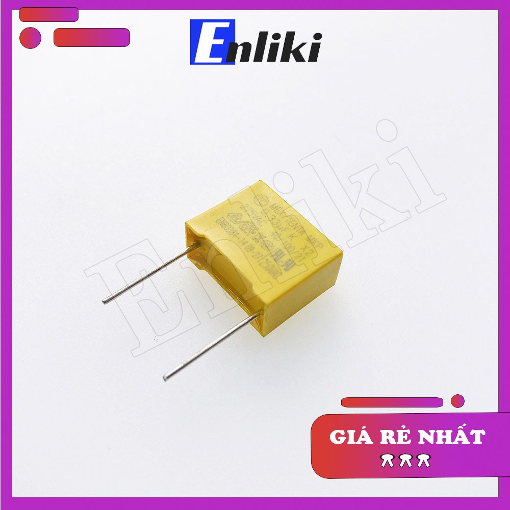 [Mã ELHACE giảm 4% đơn 300K] Tụ 0.33uF 275VAC 334K 15mm