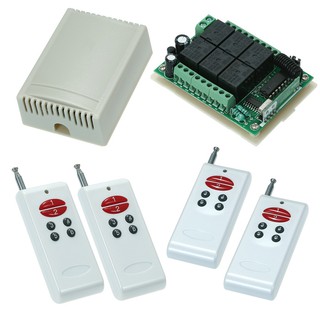 Bộ điều khiển từ xa không dây 433MHz DC 12V 6CH 10A