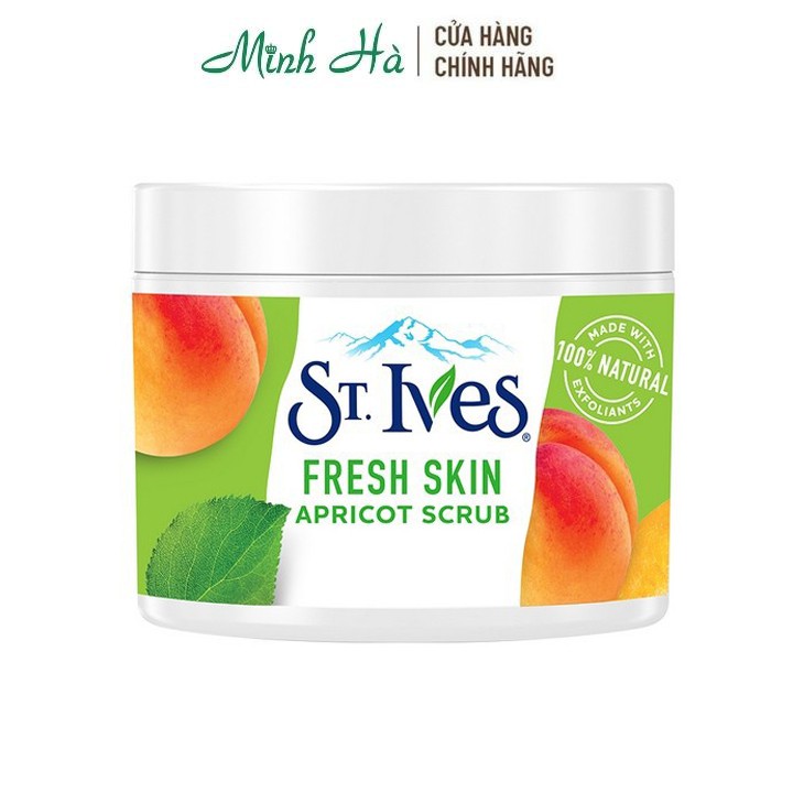Kem tẩy tế bào chết toàn thân St.Ives Fresh Skin Apricot Scrub 283g chiết xuất từ quả mơ