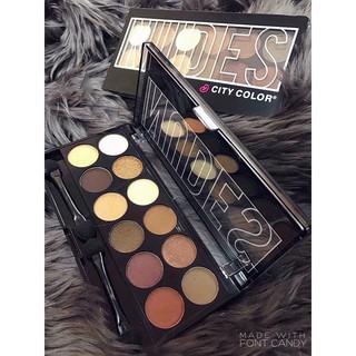 Bảng Phấn Mắt 12 Màu City Color The Nudes Eyeshadow Palette