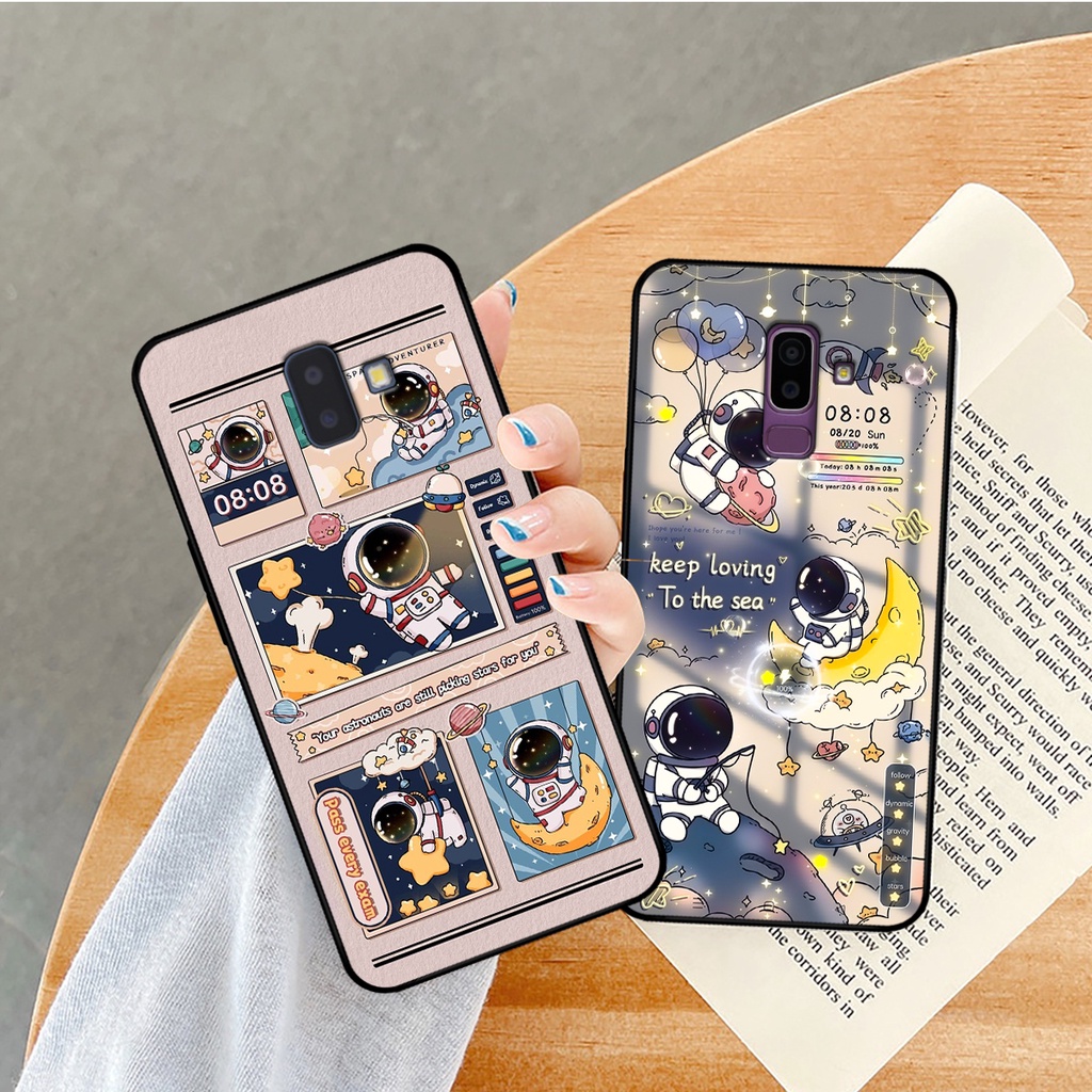 Ốp lưng Samsung J6 2018 / J6 Plus / J6+ / J8 hình gấu, vũ trụ ngân hà chibi. ốp chống sốc bền đẹp