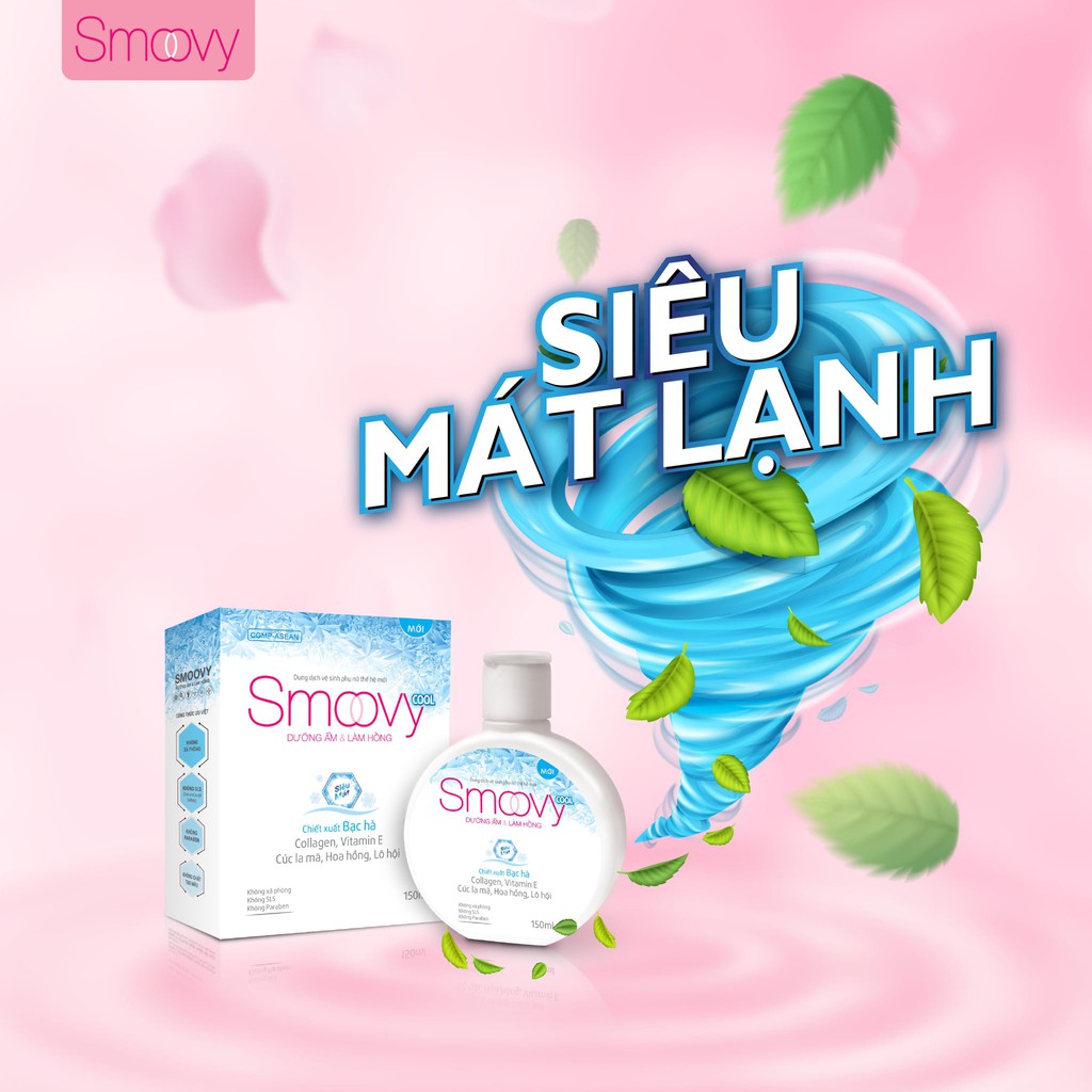 dung dịch vệ sinh phụ nữ, nước hoa vùng kín smoovy / smovy cool / inner perfume