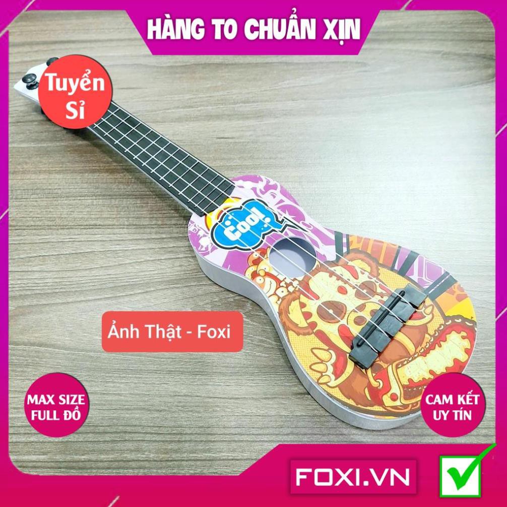Đồ chơi phát nhạc và nhạc cụ Đàn Guitar Mini Foxi-Ukulele cho bé vừa chơi vừa học phát triển trí tuệ