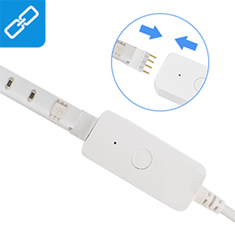 Dải Đèn Led 2.8m Cổng Usb Tv Rgb Wifi Thông Minh Cho Màn Hình 40-60 Inch Hdtv Pc  điều khiển giọng nói
