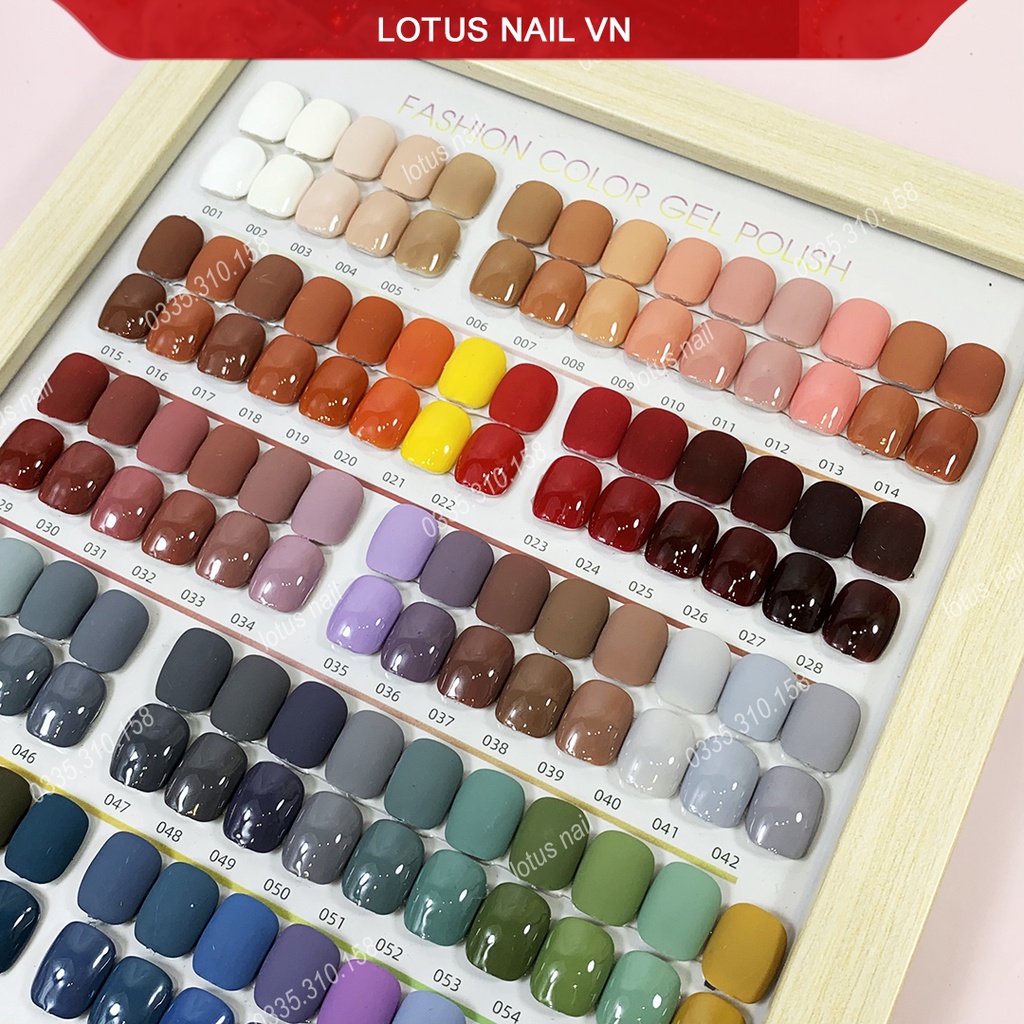 Sơn gel Lotus phong cách Hàn Quốc cao cấp 2022 bảng 1
