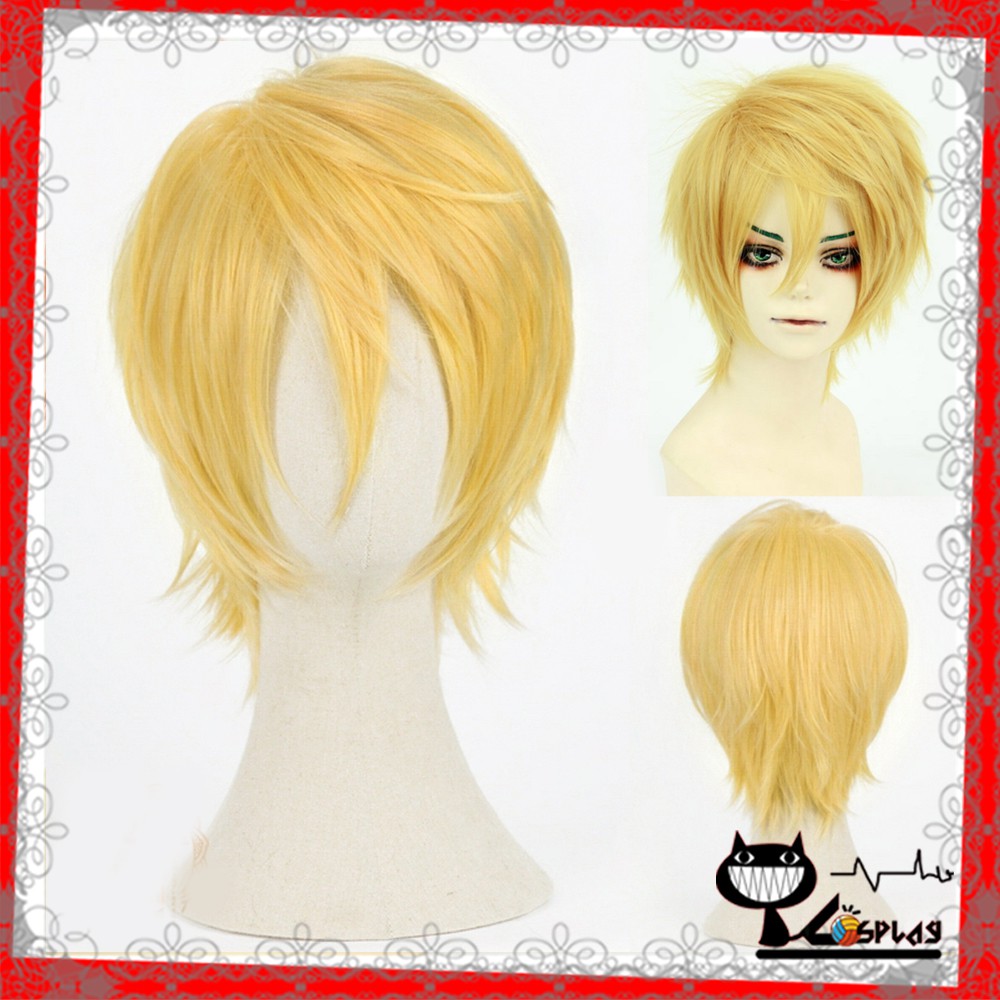 [sẵn] Wig/tóc giả cosplay Sanji - One piece (cơ bản nam xù vàng tươi) tại Miu Cosplay
