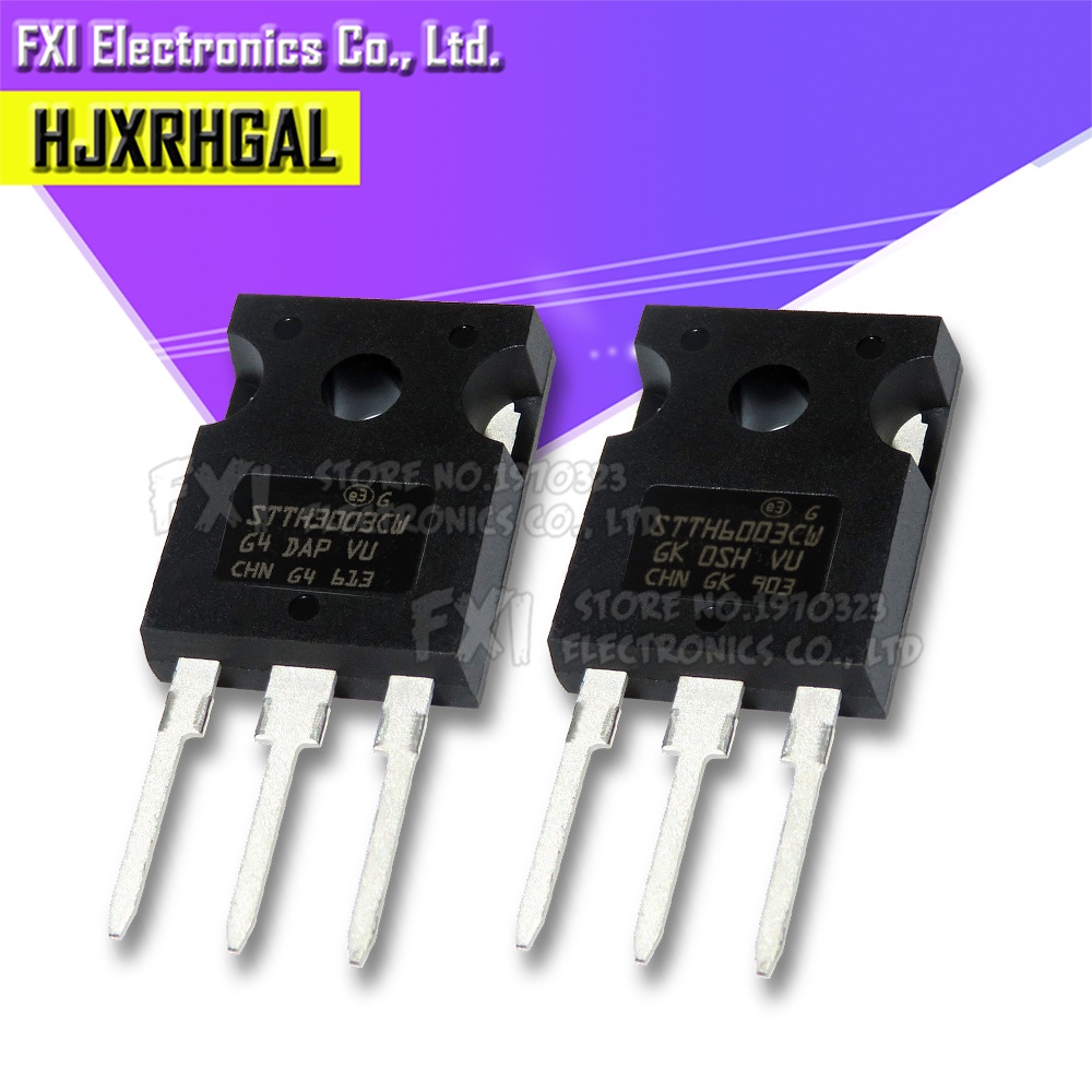 Bộ 5 Linh Kiện Điện Tử STTH3003CW STTH6003CW STTH3003 STTH6003 3003CW 6003CW TO247 TO-247 TO3P
