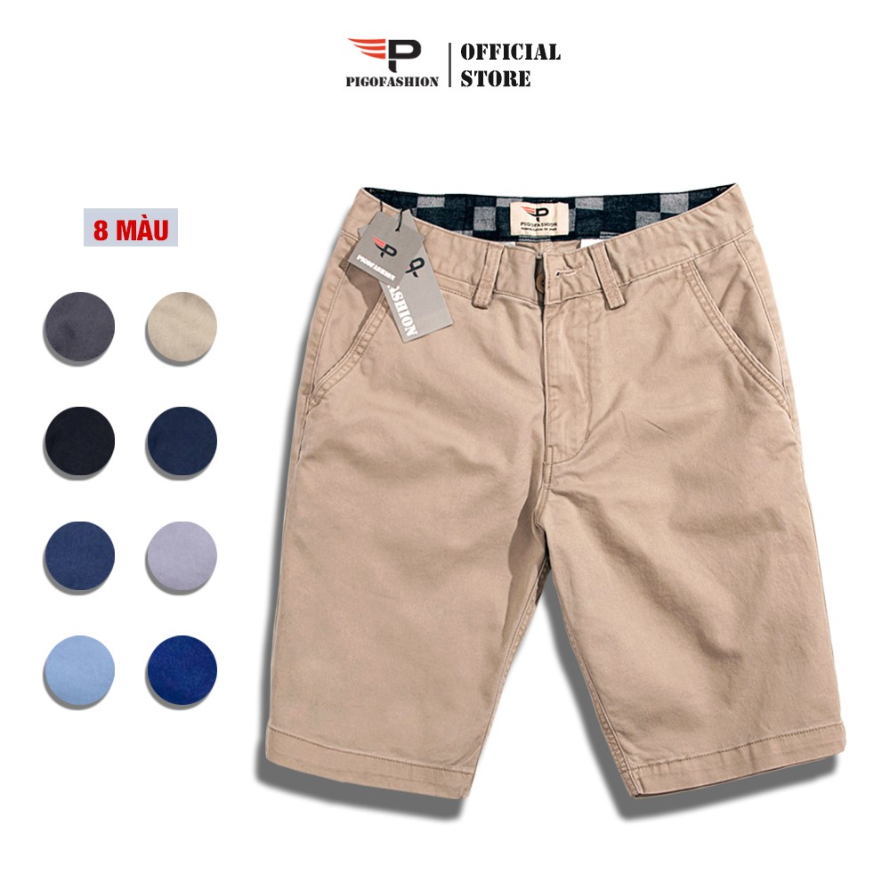 [Mã FAMALLT5 giảm 15% đơn 150K] Quần short kaki co giãn Pigofashion cao cấp PSK03 (màu ghi chú)