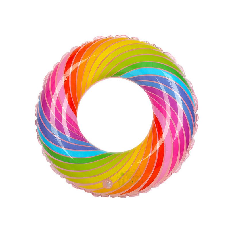 Phao bơi hình tròn in hoạ tiết vòng xoắn colorful Sportslink