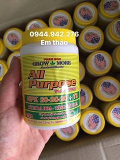 PHÂN  Bón lá GROW MORE 20-20-20 TE