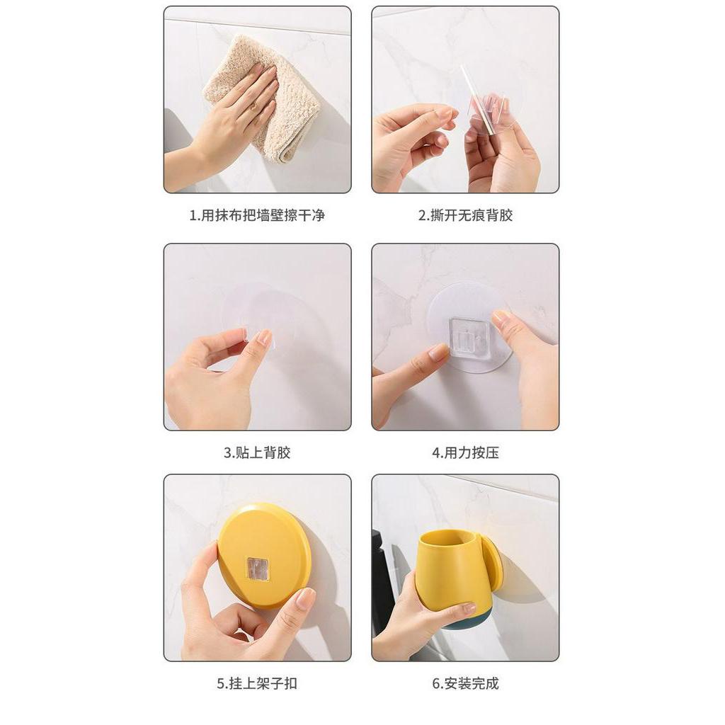 Giá đựng bàn chải đánh răng gắn tường tiện dụng