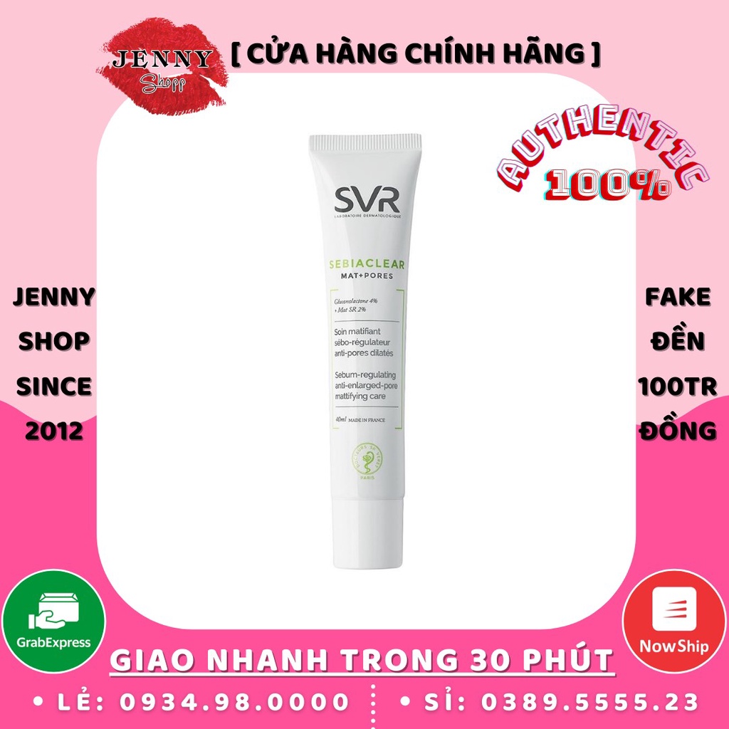 Kem Dưỡng SVR Sebiaclear Mat + Pores 40ml