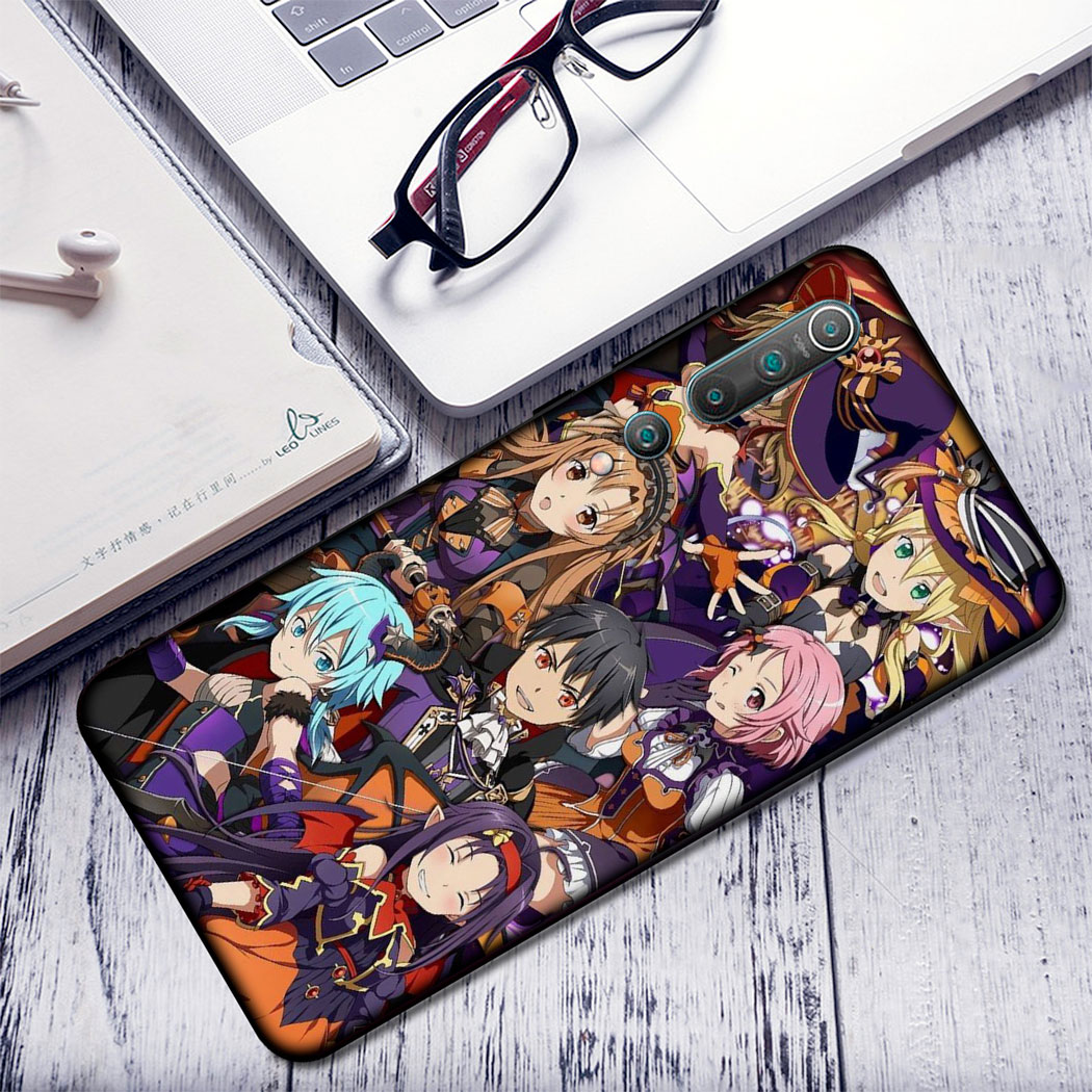 Mềm Ốp Lưng Sword Art Online Nhiều Mẫu Mã Cho Điện Thoại Redmi Note 9s 9 K30 Pro Max Poco X2 9a 9c Iq26