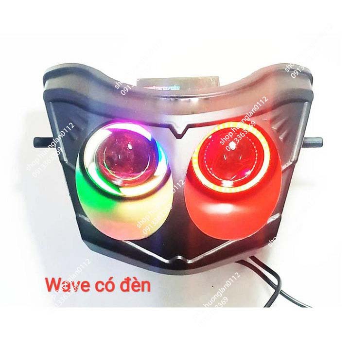 Pha đèn mắt cú xe máy Wave