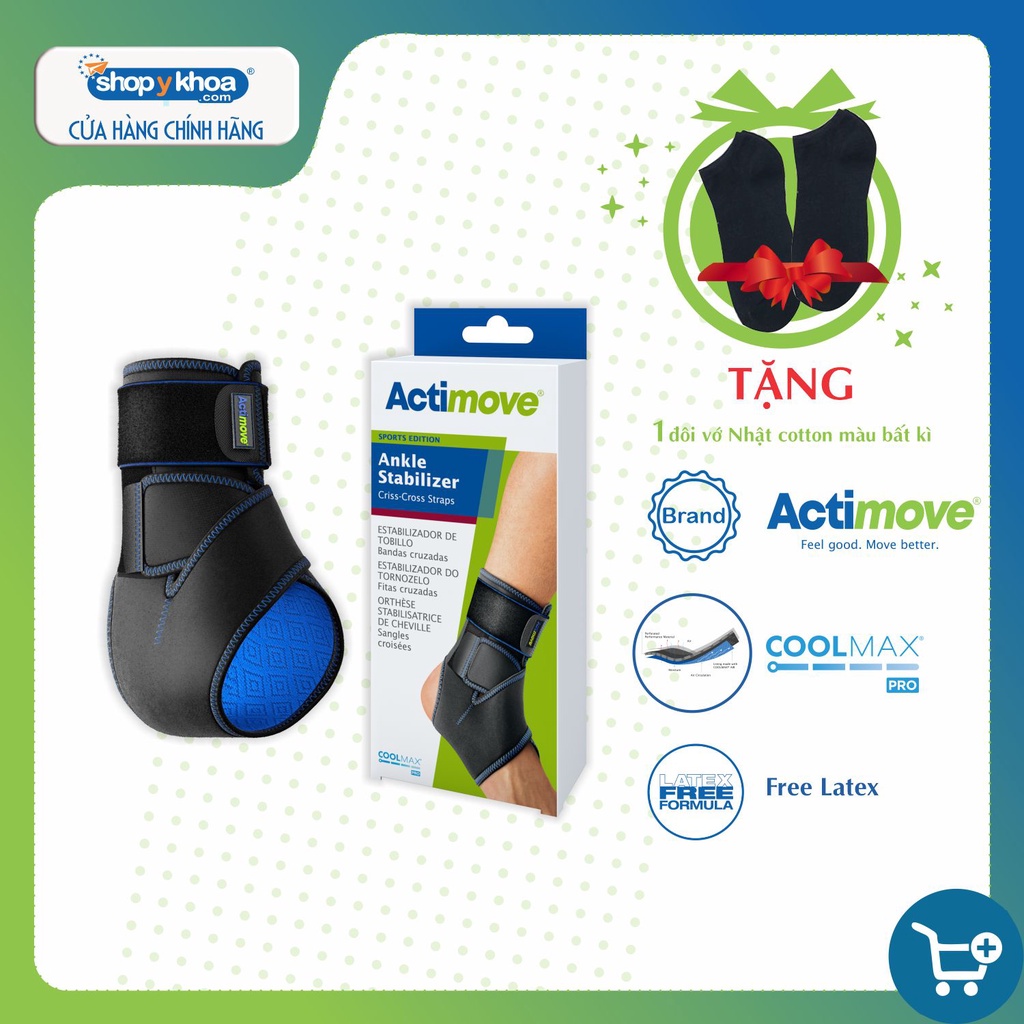Bó cổ chân có dây đai chéo 75611-SPO Actimove Ankle Stabilizer