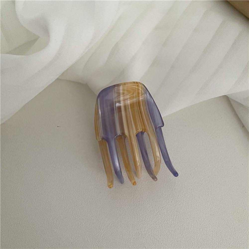 Kẹp Tóc Càng Cua Nhỏ Bằng Acrylic Họa Tiết Da Báo Kiểu Hàn Quốc