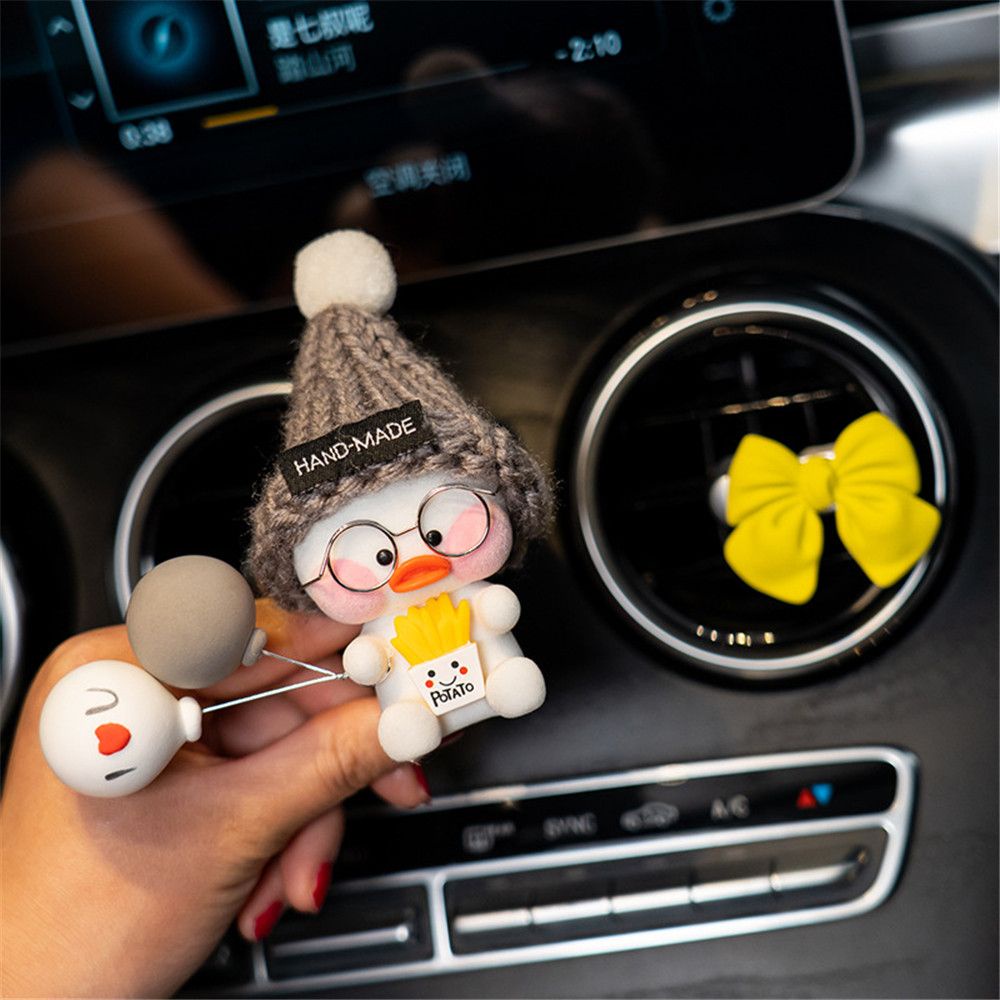 SHOOGII Lovely Duck Rabbit Car Air Outlet Perfume Clip Freshener Essential Oil Scent Aromas Diffuser Auto Interior Decoration