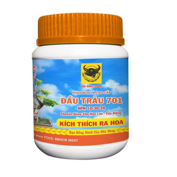 {hủ lớn 400g} Phân bón lá đầu trâu MK NPK 501 - 701 - 901 hũ 400g