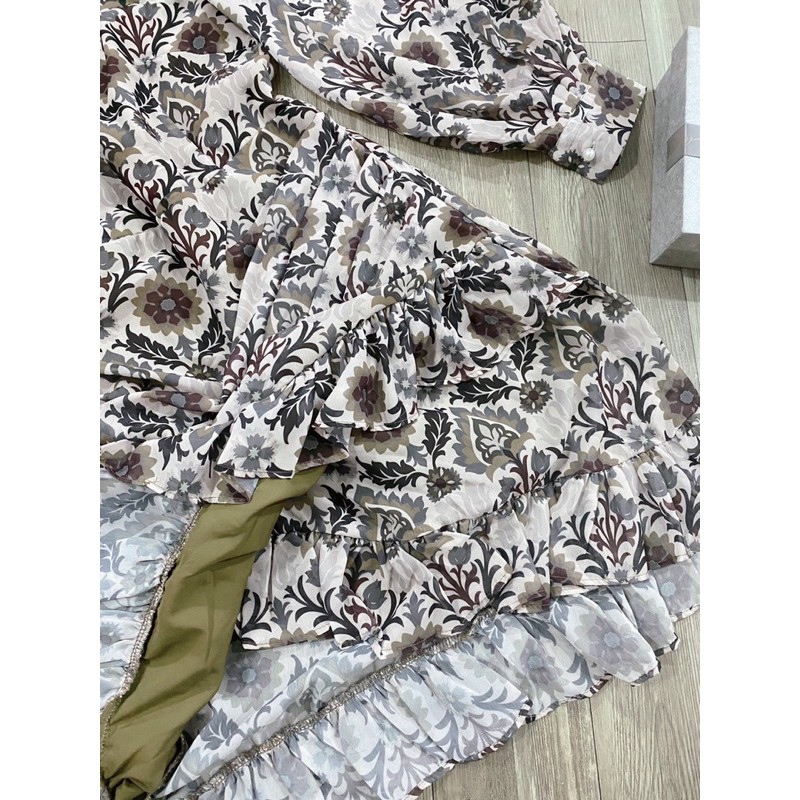 Váy hoa nhún hoạ tiết cho nữ | BigBuy360 - bigbuy360.vn