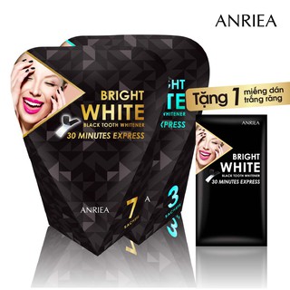 [LIỆU TRÌNH 10 NGÀY TẶNG 1 MIẾNG DÁN] - Miếng Dán Trắng Răng Anriea Black Tooth Whitening - 30 Minutes Express