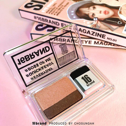 Phấn mắt tiện dụng SIXTEEN BRAND EYE MAGAZINE SHADOW