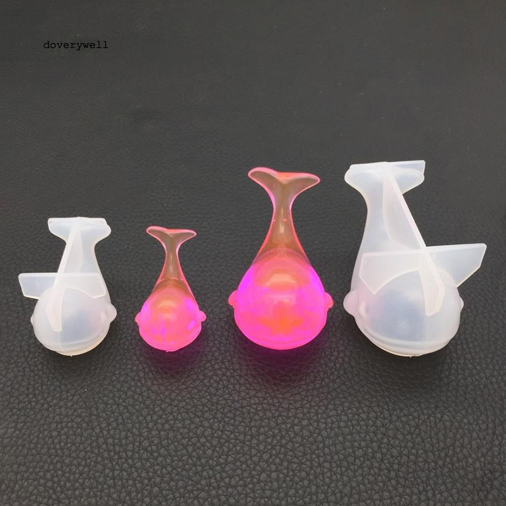 Khuôn silicon làm mặt dây chuyền vòng cổ hình cá voi xinh xắn