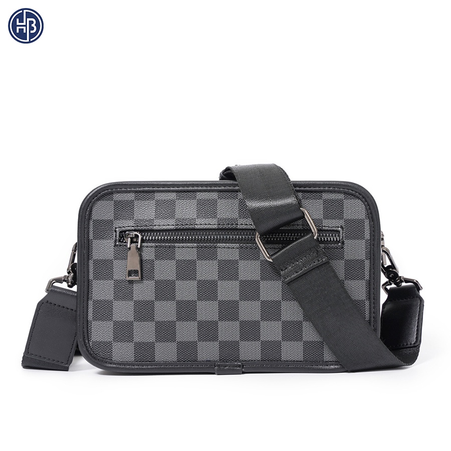 MESSENGER BAG - TÚI ĐEO CHÉO BẢN LỚN KẺ CARO - PA38 | BigBuy360 - bigbuy360.vn
