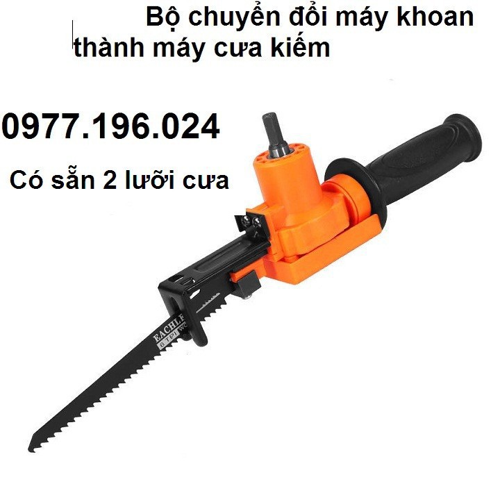 Bộ Chuyển Máy Khoan Thành Máy Cưa Kiếm MIni