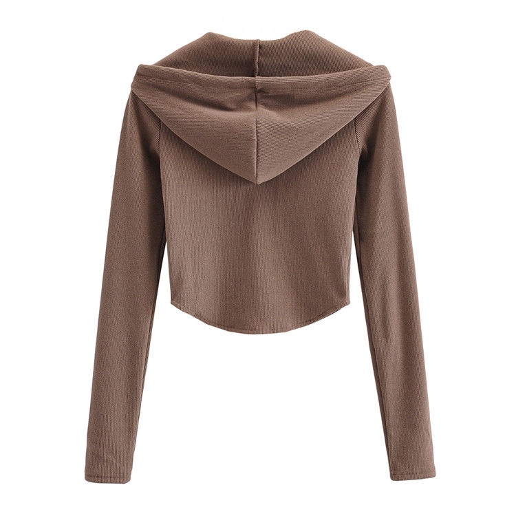 Áo Khoác Hoodie Tay Dài Thoáng Khí Phong Cách Âu Mỹ Thời Trang Mùa Hè Cho Nữ 0408