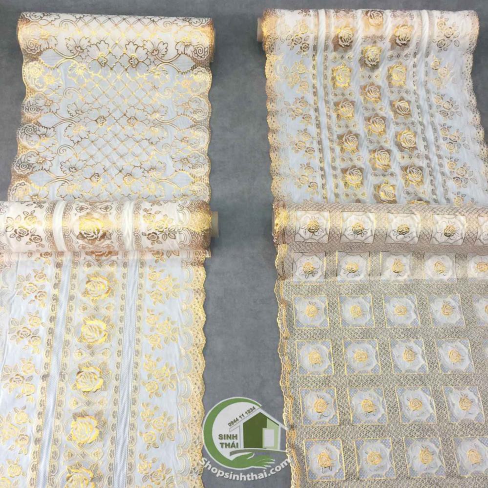 Khăn trải bàn bằng nhựa họa tiết nổi không thấm nước - giao màu ngẫu nhiên