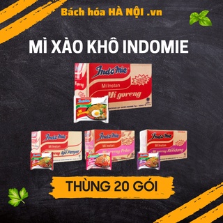 Thùng 20 Gói Mỳ xào khô / Mì Trộn Indomie Mix Vị: Đặc Biệt, Cay Nồng, Sườn, Bò Cay