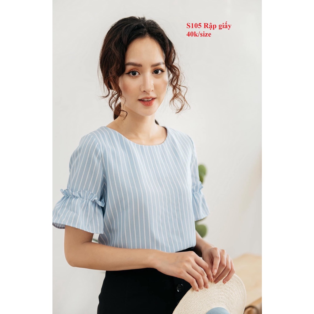 RẬP GIẤY MÃ S105 RẬP ÁO TAY CÓ BÈO (KHÔNG PHẢI BÁN QUẦN ÁO)