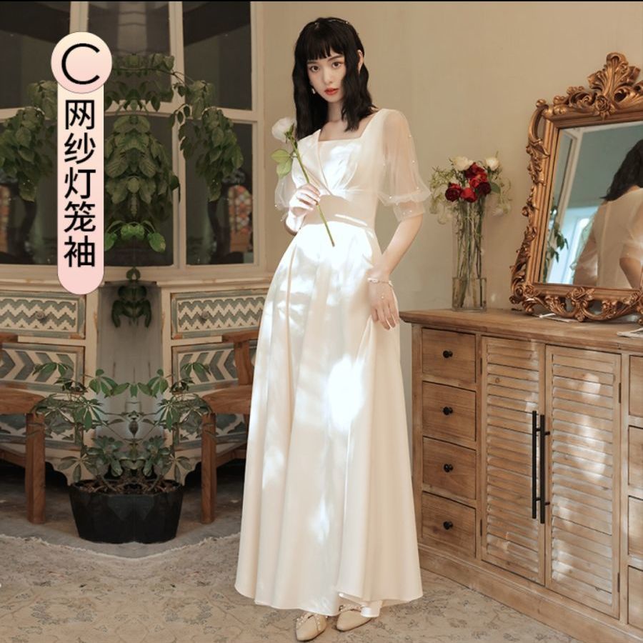 Đầm phù dâu màu sắc tươi sáng thời trang thanh lịch dành cho nữ