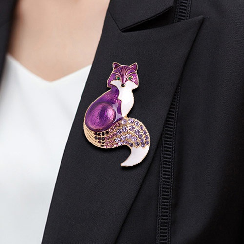 Ghim Cài Áo Hình Chú Cáo Nhiều Màu Dễ Thương