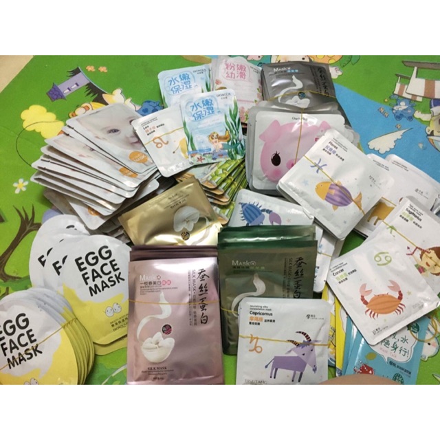 Combo 50 mask cấp ẩm, cấp nước , làm mịn da, trắng da , mask trứng có Vitamin E sáng da. Có thể sử dụng hàng ngày được !