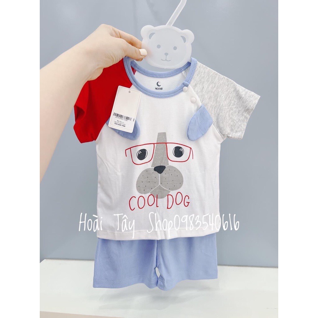 Moon 2022 -Bộ cộc Moon chất peptit cotton siêu mềm bộ quần áo cho bé trai bé gái