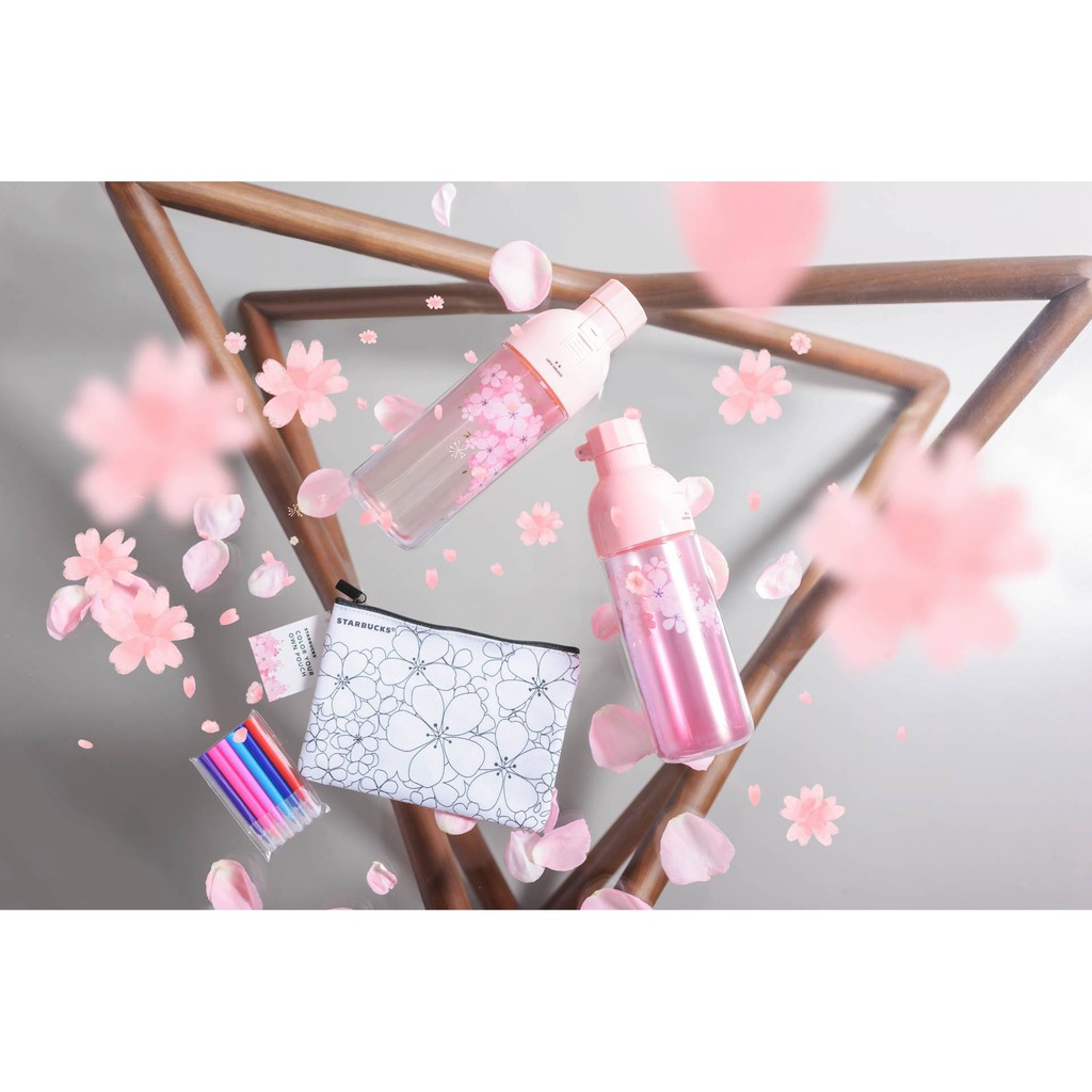 Ví Starbucks tặng kèm Màu Dạ, BST Sakura