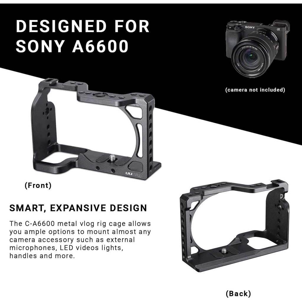 ULANZI UURIG METAL CAGE FOR SONY A6600 - HÀNG CHÍNH HÃNG - Khung cho máy ảnh Sony A6600