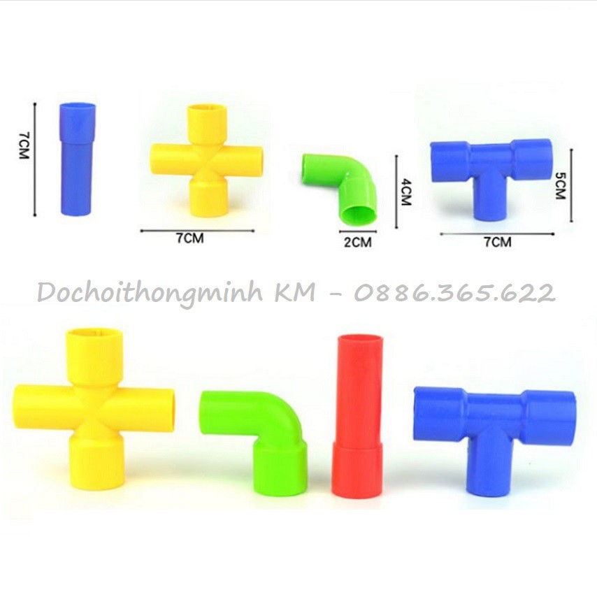 T14 - Túi lắp ráp Lego đường ống nước size lớn