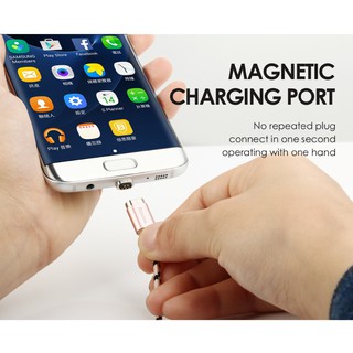 Cáp Baseus MicroUSB Nam Châm hút (Cáp sạc từ) Chính Hãng