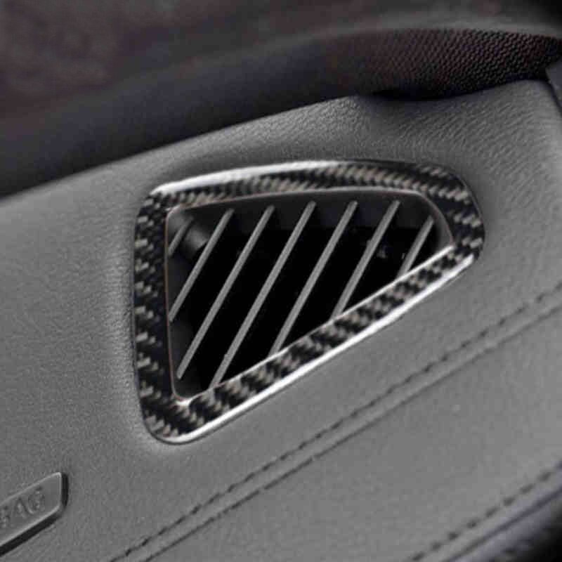 Kiểu dáng ô tô Ổ Cắm Khí Sợi Carbon Miếng Dán Kim Sa Lấp Lánh Bao Viền Cho Xe BMW 1 2 3 4 5 7 Series X1 x3 X4 X5 X6 F30 F10 F15 F16 G30 E90