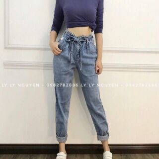 QUẦN BAGGY CỘT NƠ CÁ TÍNH