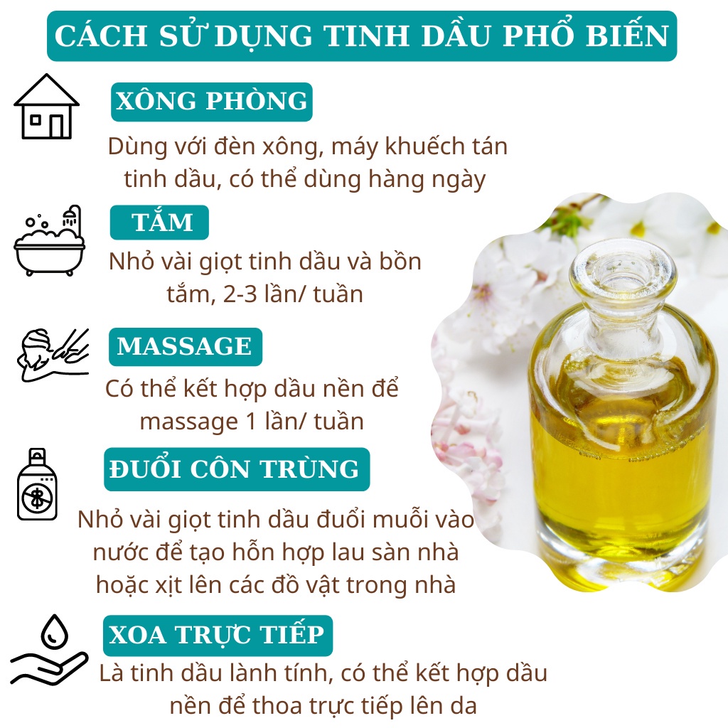 Tinh dầu sả Java thiên nhiên thơm phòng đuổi muỗi nguyên chất cao cấp Nesfarm TDS10