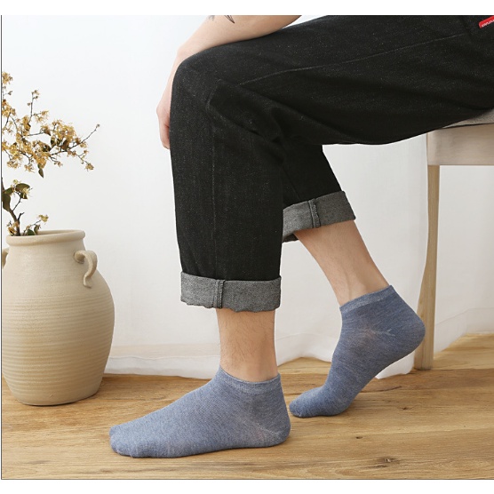 Tất Nam/nữ Cô thấp Cotton nhiều màu sắc kháng khuẩn khử mùi, thời trang trẻ TD016