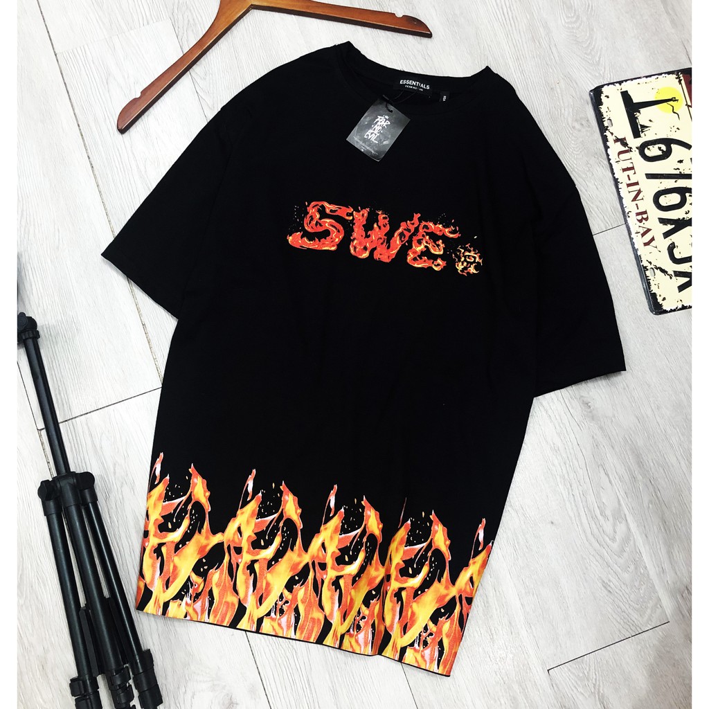 Áo thun tay lỡ SWE cao cấp, áo phông nam nữ T shirt unisex, Dricco official