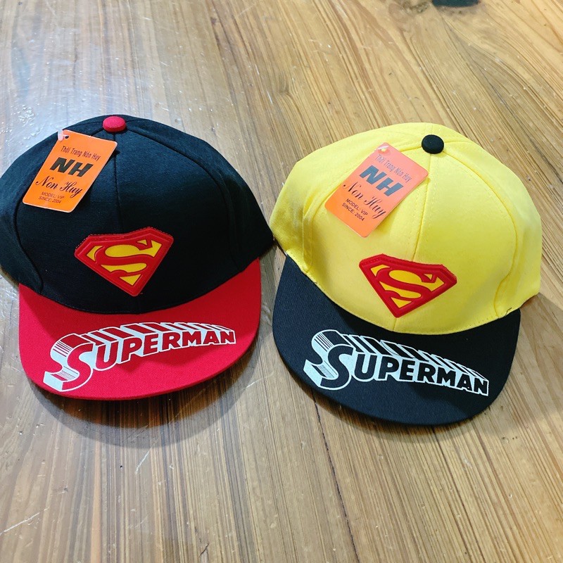 Nón hiphop Superman bé trai 5-10t