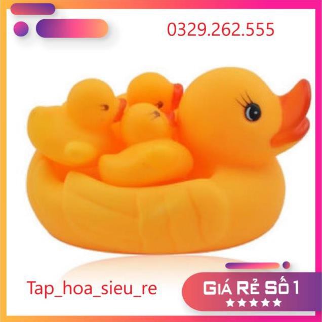 (Rẻ Vô địch) Bộ đàn chip vịt cao su an toàn cho bé